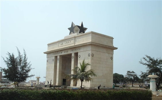 Who was the woman behind Ghana's Flag?<br>Black Star Square