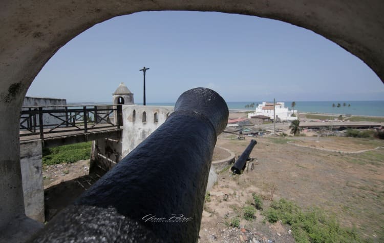 Fort St. Jago<br>The canon protecting Elmina Castle