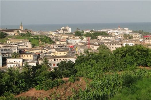 Fort Victoria<br>View over Town from Fort Victoria - Cape Coast - Ghana