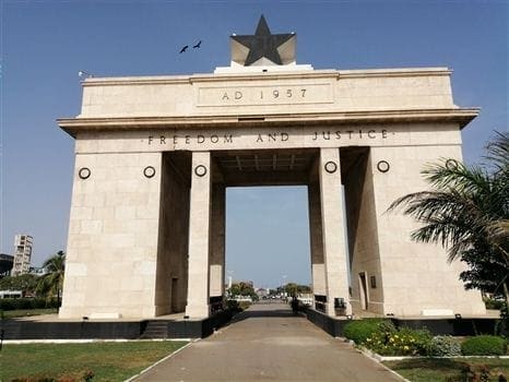 Independence Square in Ghana<br>Black Star Square
