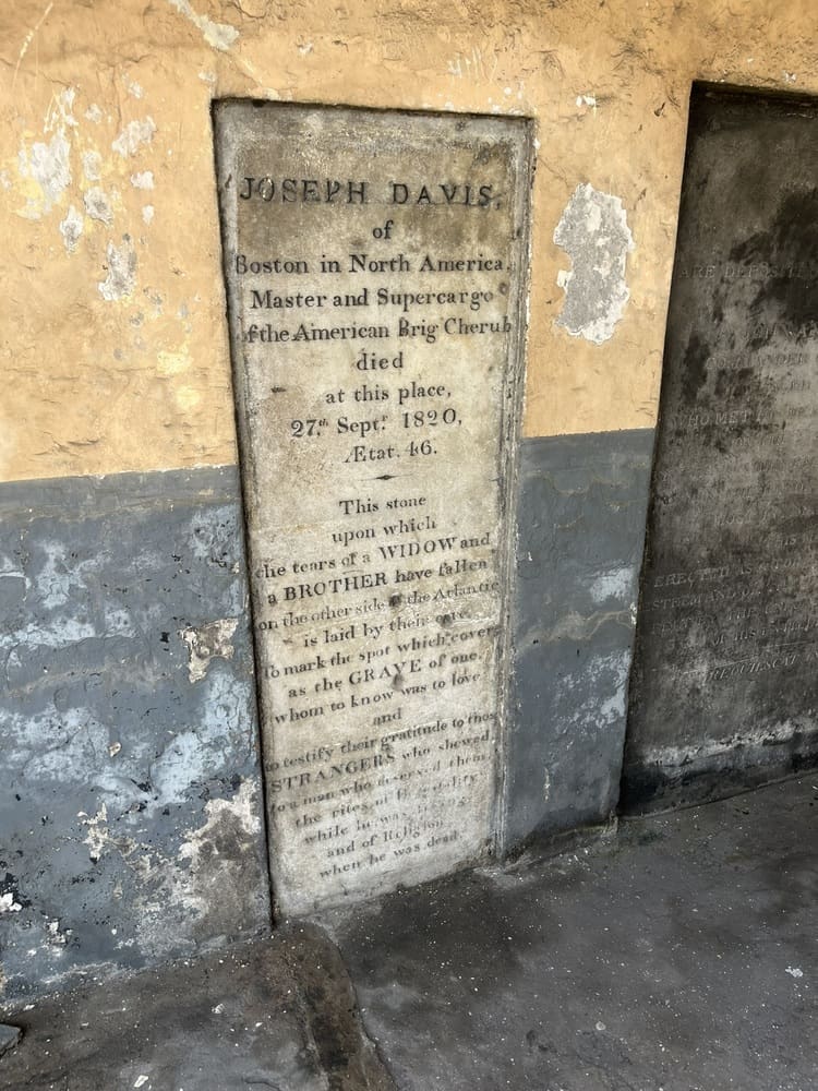 James Fort<br>Memory stone for Joseph Davis