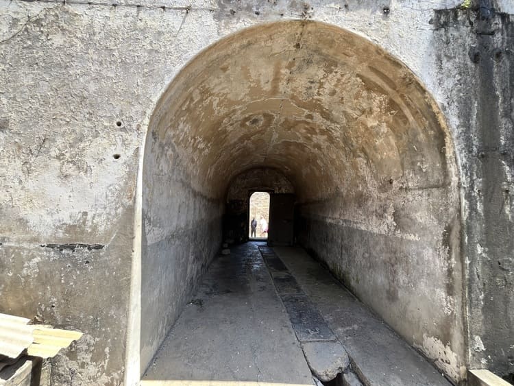 The tunnel was only used in one way. Once a slave went through, s/he would never return.