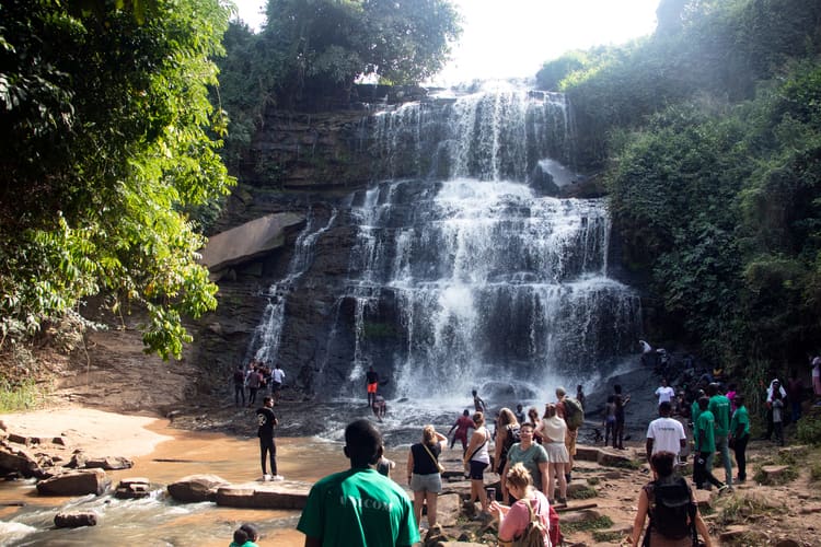 Kintampo Waterfalls<br>It can get busy