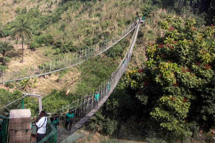 Kintampo Waterfalls<br>The walkways