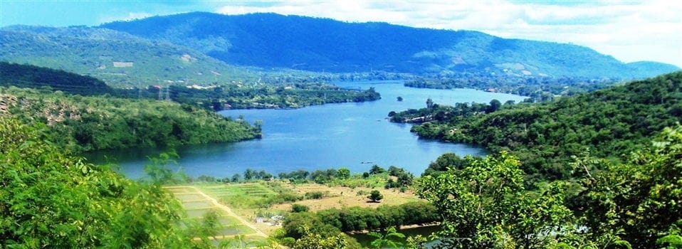 Volta Lake<br>Volta lake from the Saint Barbara Church