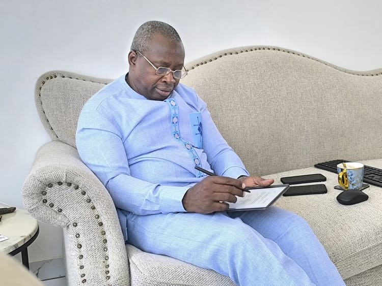 HC Thomas Okyere signing the MOU