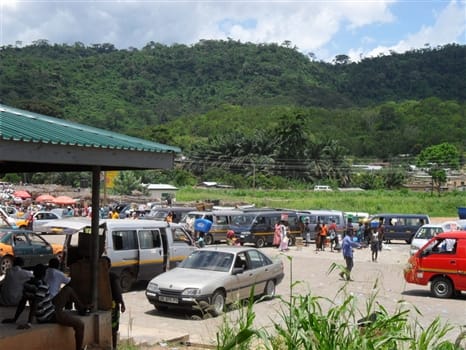 Discover Ghana<br>Kpeve Tro Tro station, Ghana