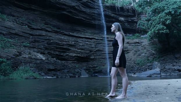 Ecotourism in Ghana<br>Ghana at Heart - Peaceful at the waterfall