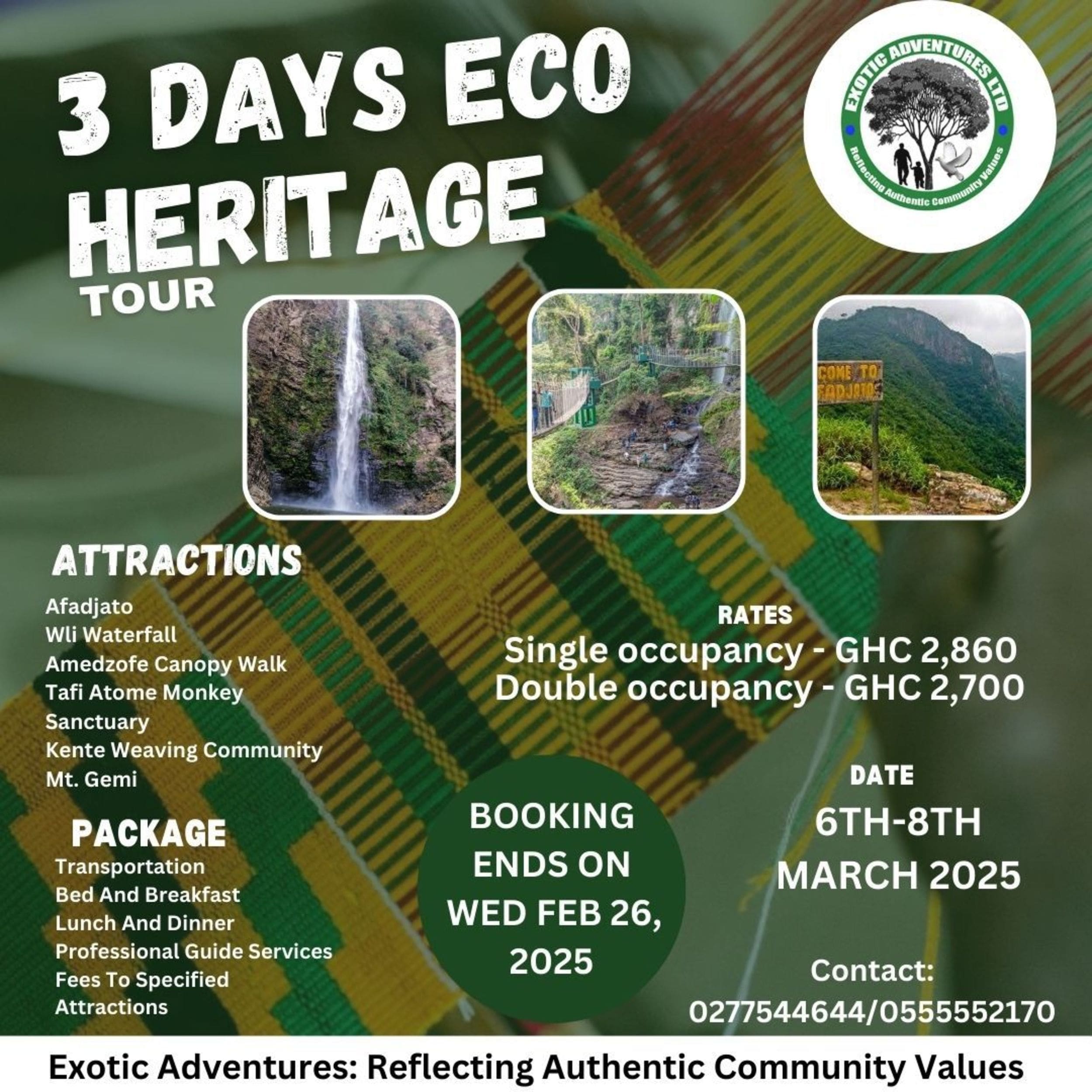 3 days Eco Heritage Tour