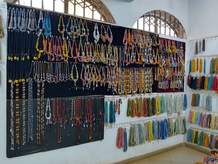 Exotic Adventures Ltd - Glass beads in a shop