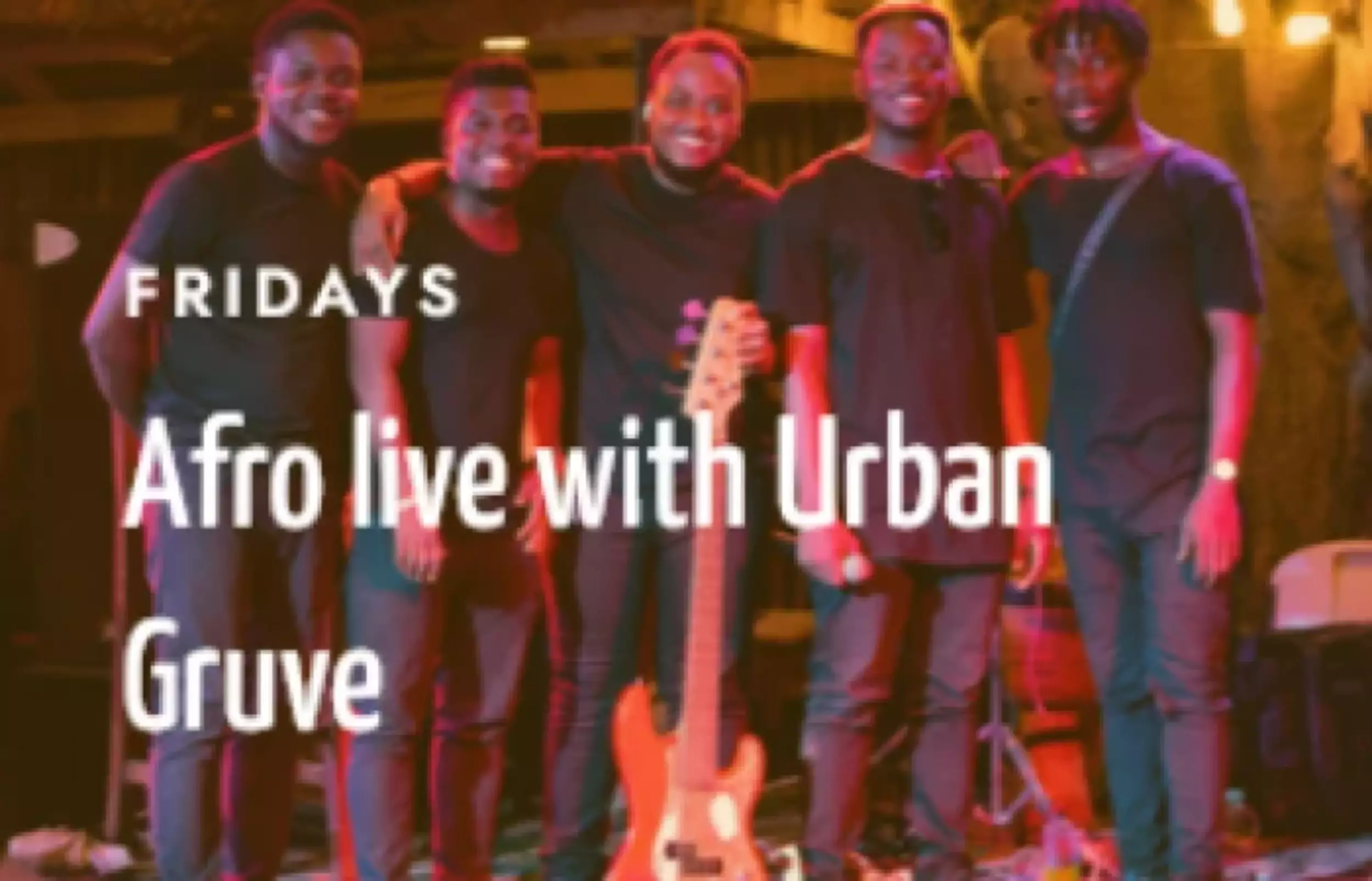 Afro live with Urban Gruve Afro live with Urban Gruve