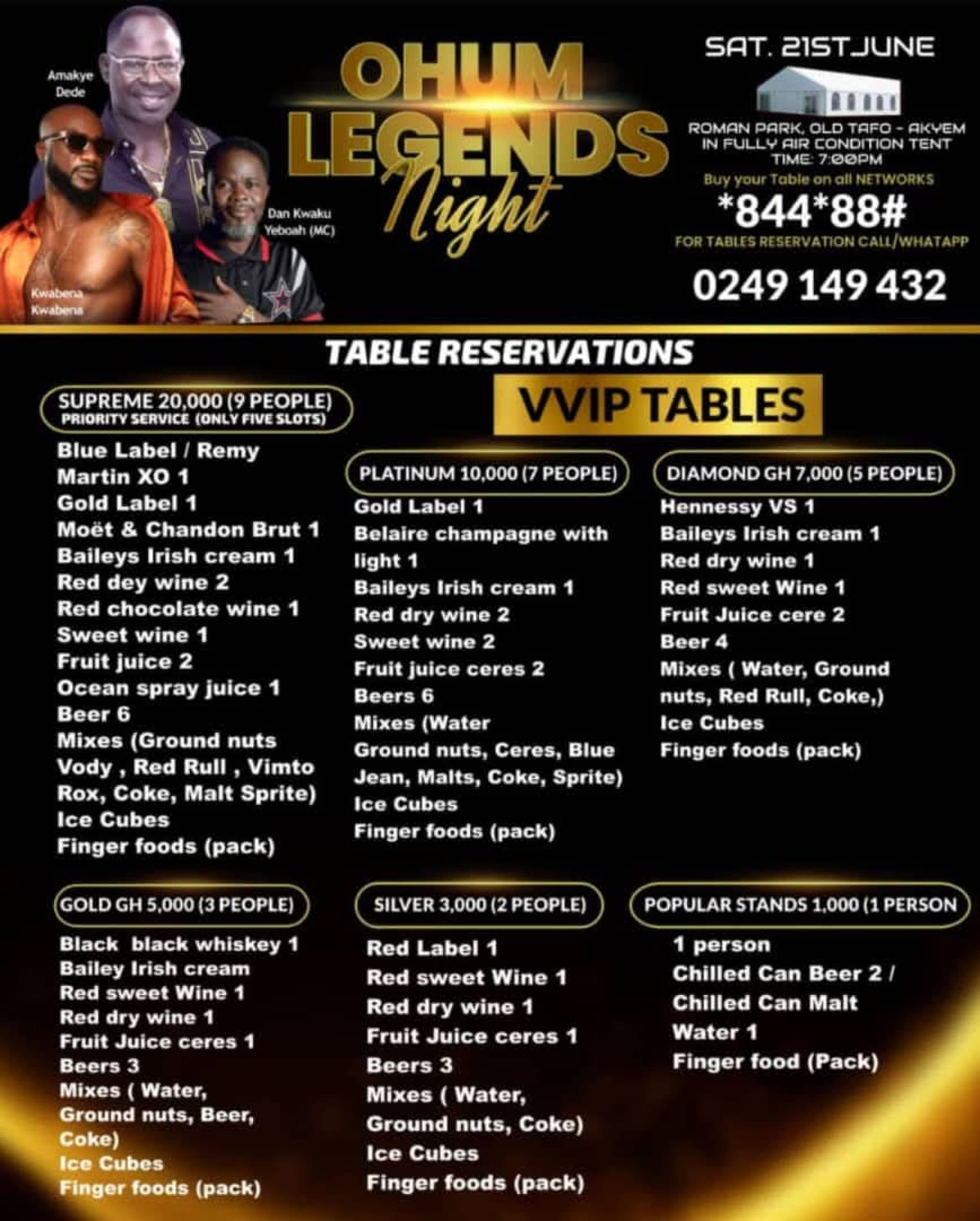 Ohum Legends Night