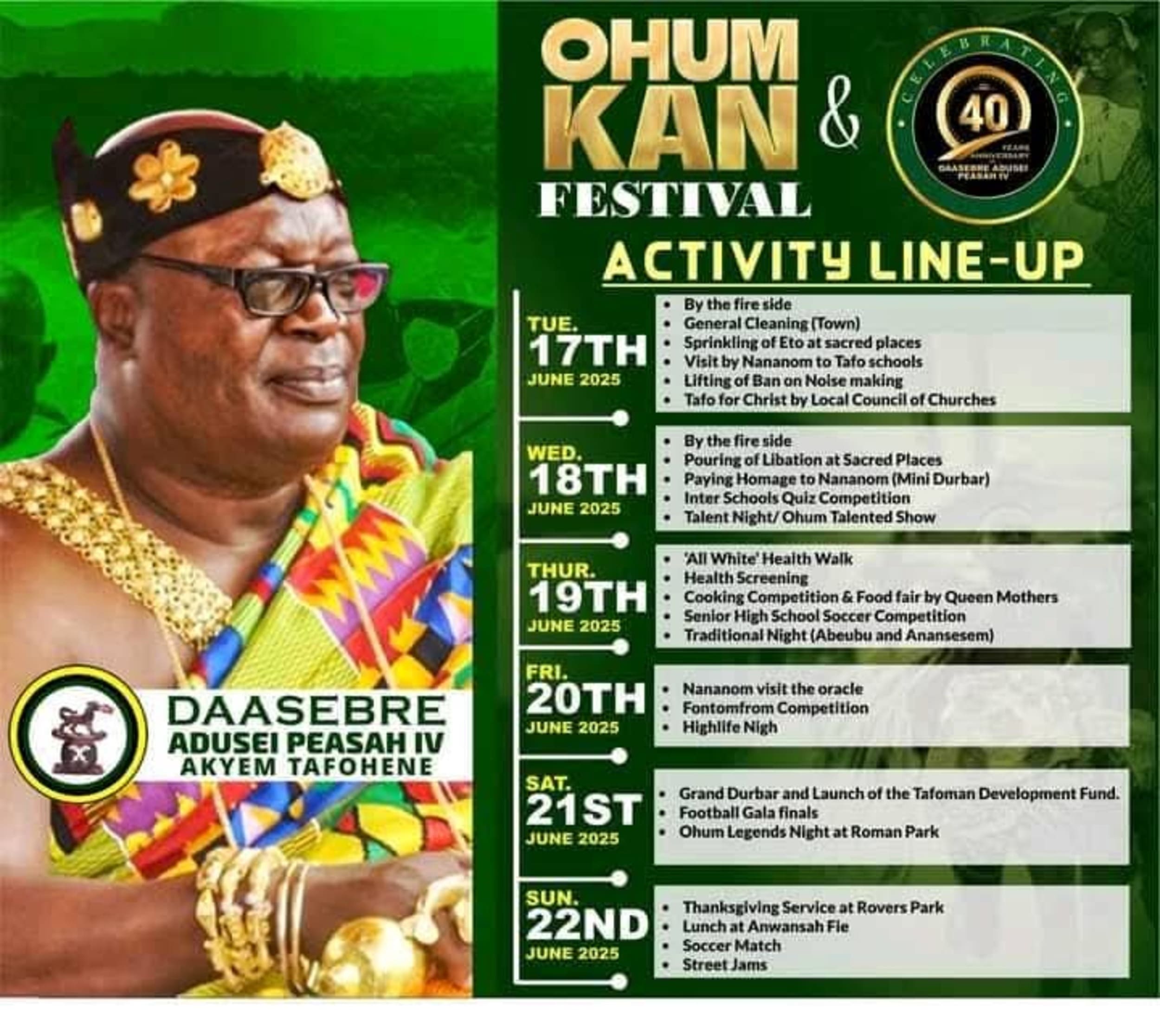 Ohumkan Festival 2025 - Celebrating 40 Years of Tradition